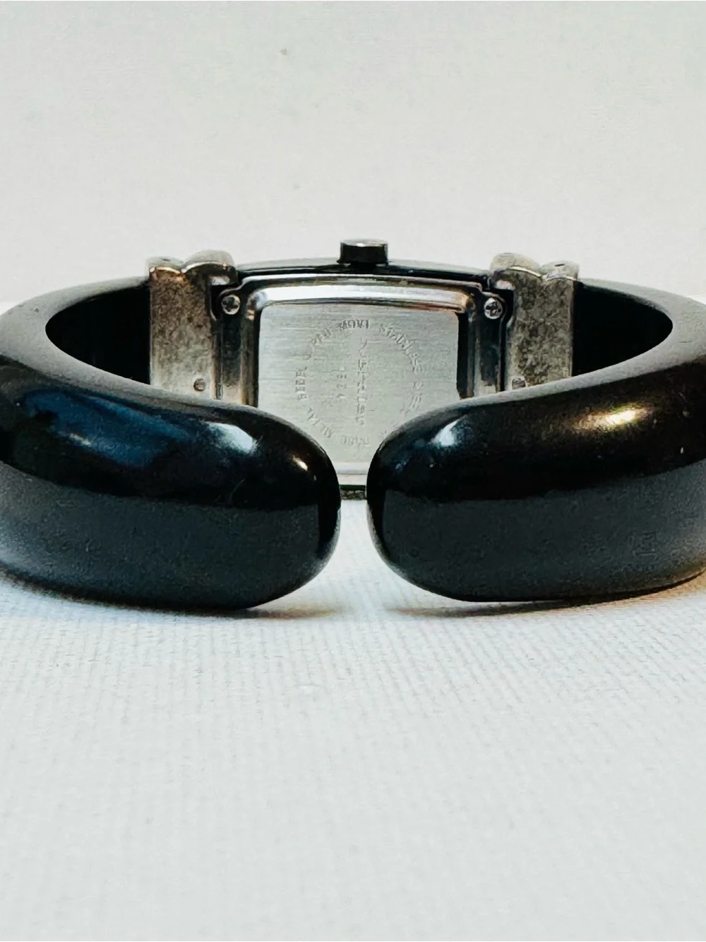 Vintage Vernier Chunky Black Acrylic Women's 6.25